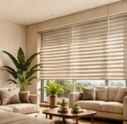 Living room styled by Aura Blinds and Decor